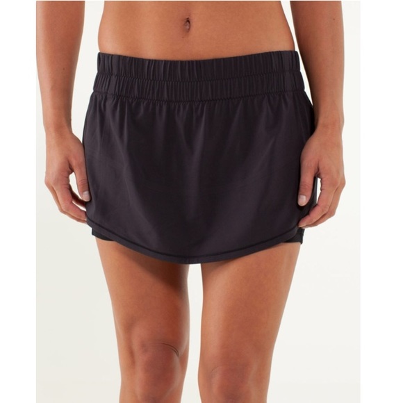 Lululemon Run: Breeze By Skirt Black - Picture 1 of 16